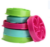 Colorful plastic food bowl for pets