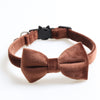 Velvet Pet Collars styled with Bowknot