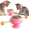 Rotatable Cat Toys Supplies With Catnip Interactive Training Toys For Cats Kitten Cat Accessories Pet Products