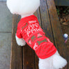 Santa themed pet clothes