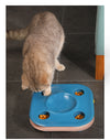 Multifunctional Cat Food Bowl Kitten Track Toy