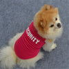 Pure color cotton dog vest pet clothing