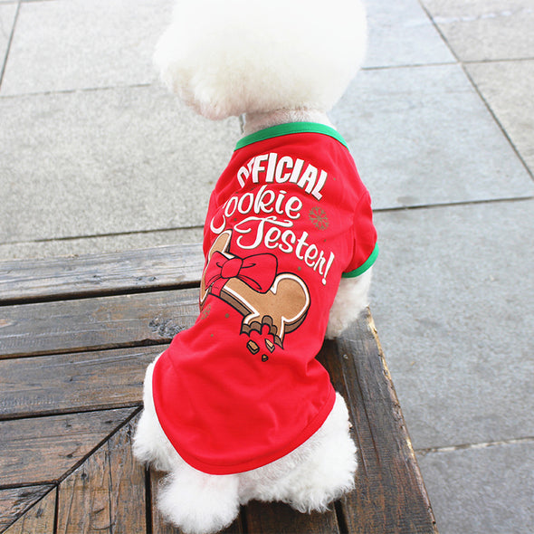 Santa themed pet clothes