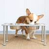 Adjustable Height Dog Food Bowl Rack